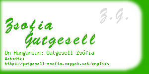 zsofia gutgesell business card